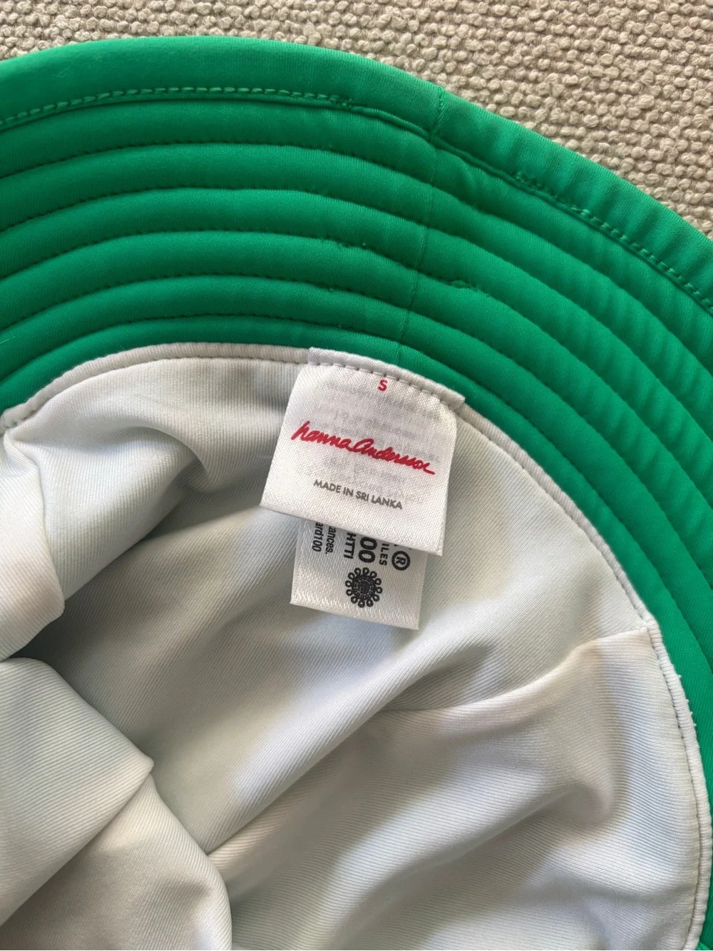 Hanna Andersson Baby Swim Sun Hat in Green Size S